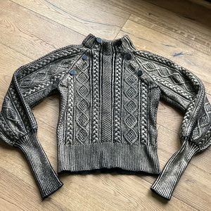 Like new Veronica Beard gold black sweater